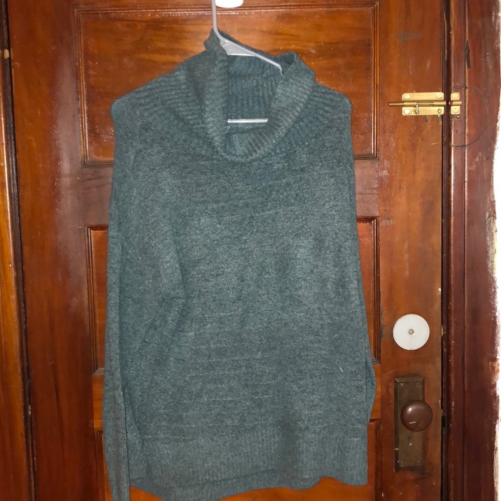 Turquoise Over-Sized Sweater